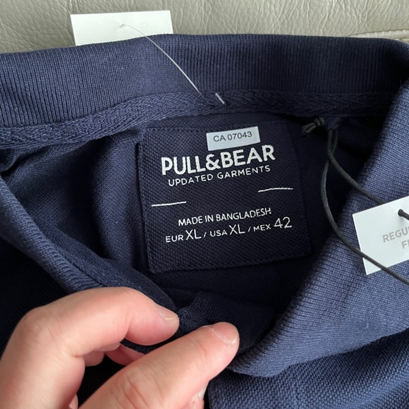 NWT - Pull & Bear Men’s Regular Fit Polo Shirt - Size XL - Picture 7 of 8